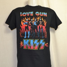 t-shirt kiss love gun 
