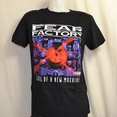 t-shirt fear factory soul of a new machine paars 