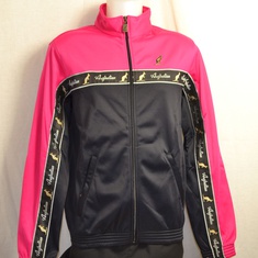 trainingsjack australian zwart onder fuchsia boven 