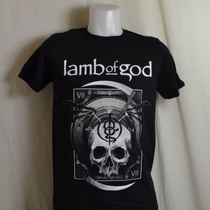 t-shirt lamb of god sickle skull