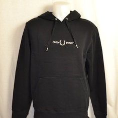 hooded sweater fred perry zwart m8673-102