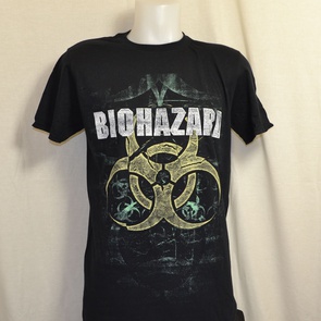 t-shirt biohazard we share the knife