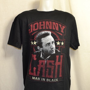 t-shirt johnny cash man in black
