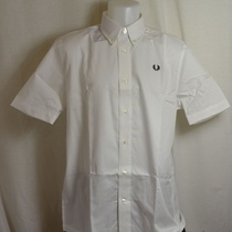 overhemd fred perry m5562-129 snow white 
