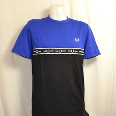 t-shirt fred perry taped chest m7533-i88 zwart