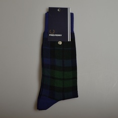 fred perry tartan sokken groen blauw