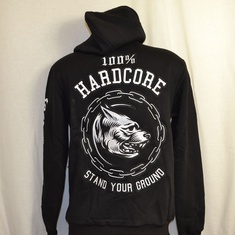 hooded vest hardcore stand your ground