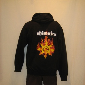 hooded sweater chimaira flames