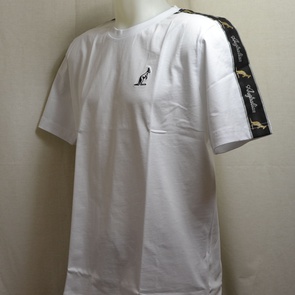 t-shirt australian wit met zwarte bies 
