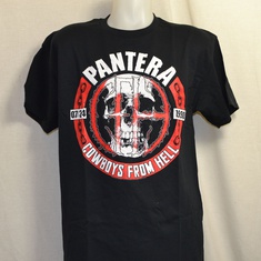 t-shirt pantera skull circle 