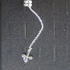 cross cuff stud e195