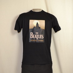 t-shirt beatles liverpool zwart