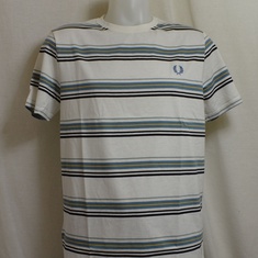 t-shirt fred perry stripe m5607-129 snow
