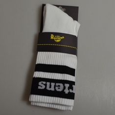 dr martens sokken wit met logo 