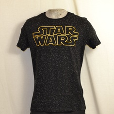 t-shirt star wars logo zwart