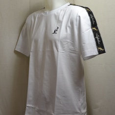 t-shirt australian wit met zwarte bies 