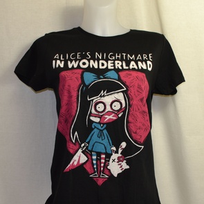 t-shirt akumu dames alice s nightmare