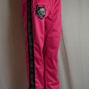 trainingsbroek hardcore roze branded 