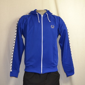 hooded trainingsjack fred perry blauw