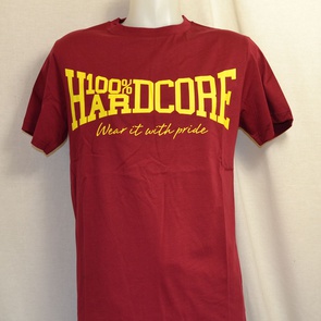 t-shirt hardcore essential burgundy 