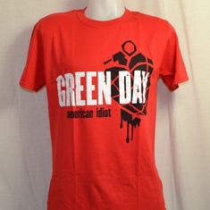 t-shirt greenday american idiot rood 