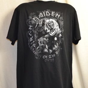 t-shirt iron maiden number watermark