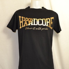 t-shirt hardcore essential black gold 