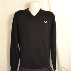 v neck pullover fred perry k9600-102 zwart