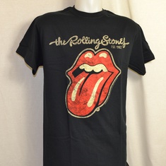 t-shirt rolling stones plastered tongue 