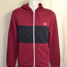 hooded vest fred perry twany port j8550-a27