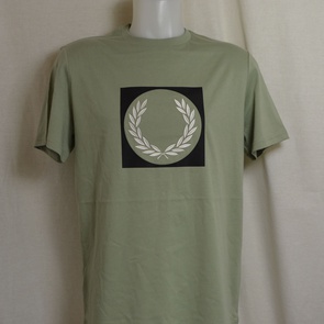 t-shirt fred perry laurel wreath m1655-m37 seagrass