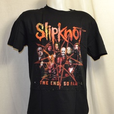 t-shirt slipknot the end so far group star 