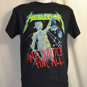 t-shirt metallica and justice 