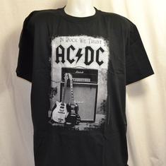 t-shirt acdc in rock we trust 