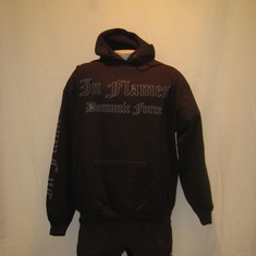hooded sweater in flames demonic force