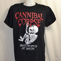 t-shirt cannibal corpse butchered at birth baby 