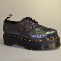 dr martens 1461 quad fl black silver