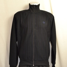 trainingsjack fred perry j2530-102 pinstripe zwart
