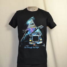 t-shirt def lepard on through the night 